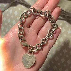 Vintage Tiffany Heart Tag Bracelet